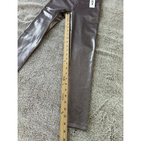 Calvin Klein Metallic-Print High-Waist 7/8 Length Leggings New - Picture 6 of 16